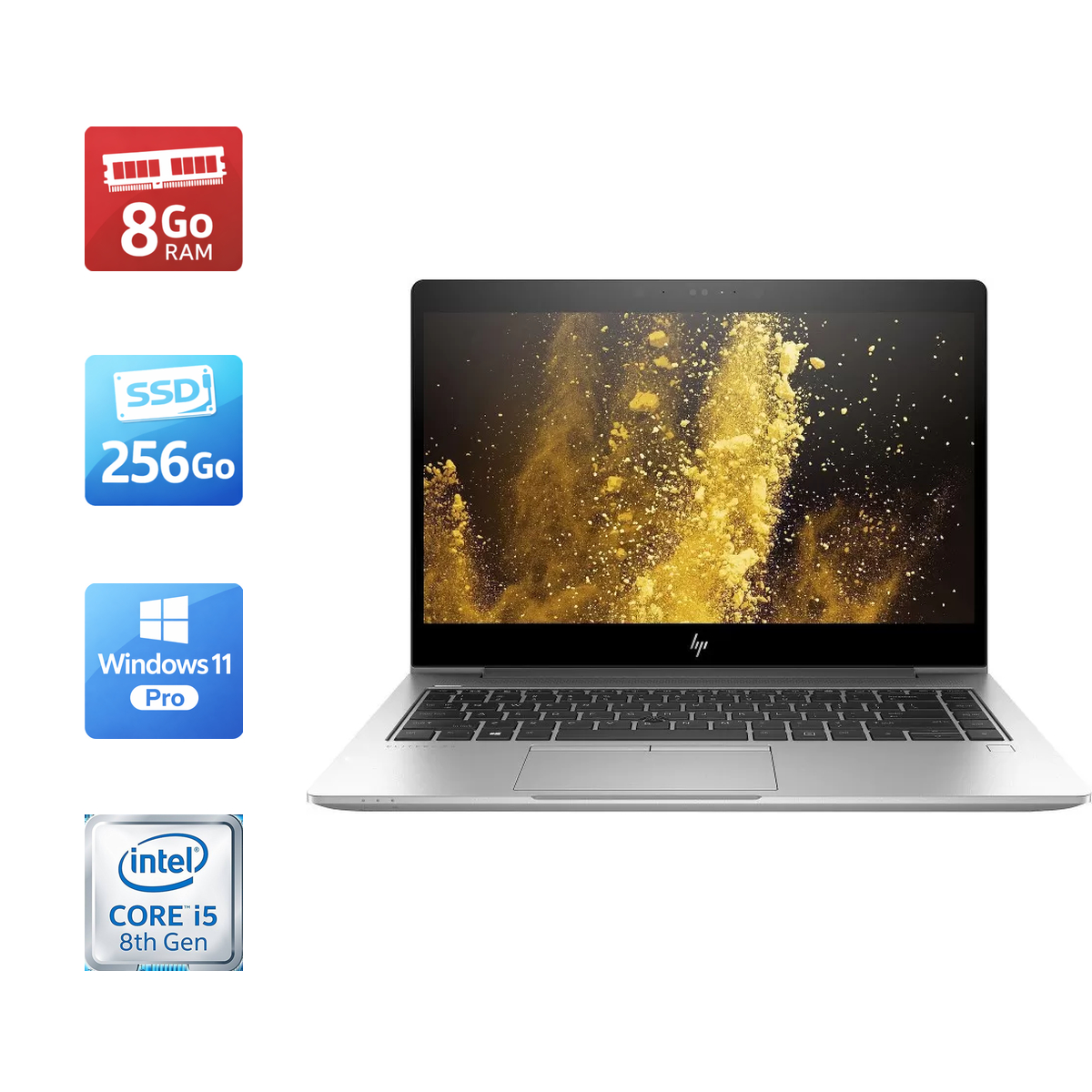 HP EliteBook 840 G6 i5-8365U 8Go 256Go SSD – Image 4